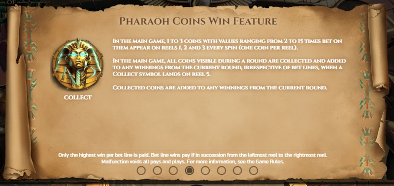 coins of egypt slot collect symbol