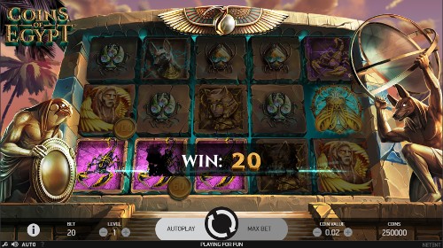 coins of egypt slot win