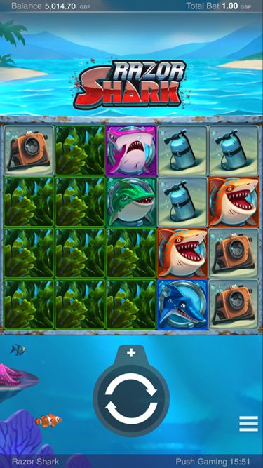 razor shark push gaming casinos