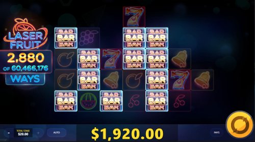 laser fruits big win
