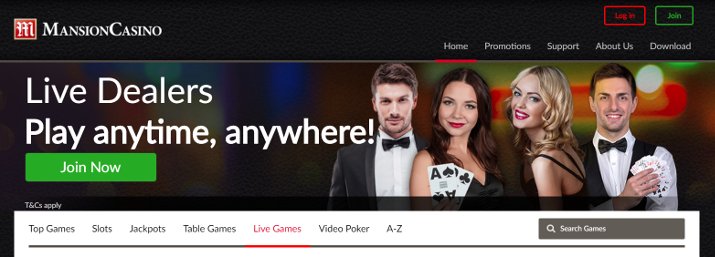 mansion casino review design