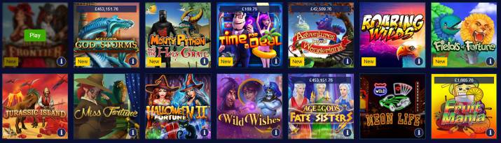 william hill slots and free spins