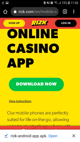 Step 2 - Download The Casino App File
