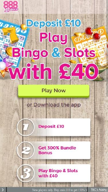 888 Ladies Bingo Mobile Review