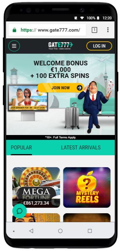 Gate777 Casino Mobile Review