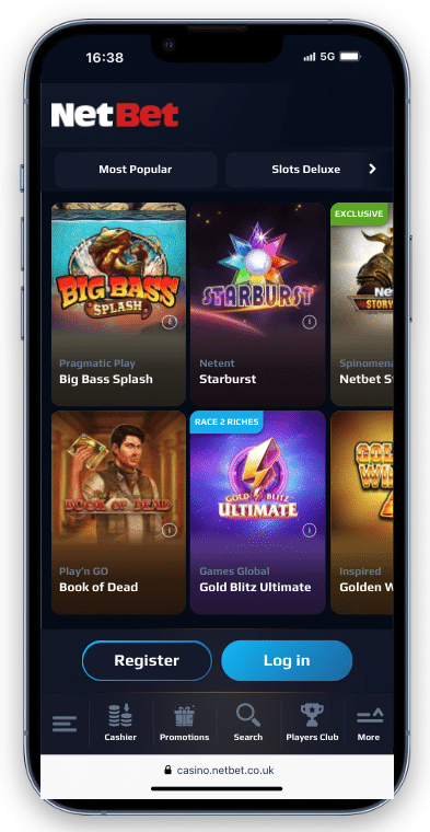 netbet casino mobile view