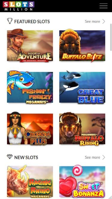 SlotsMillion Casino Mobile Review