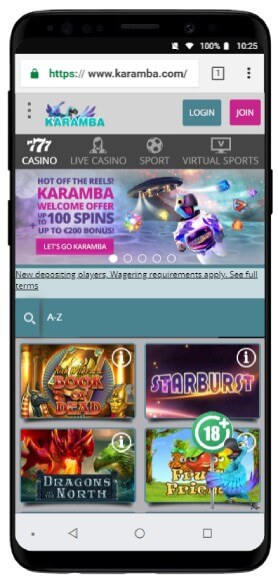 Karamba Mobile Casino