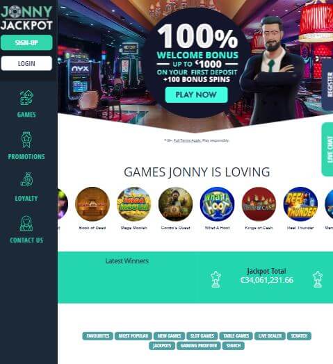 Jonny Jackpot Casino Mobile Review
