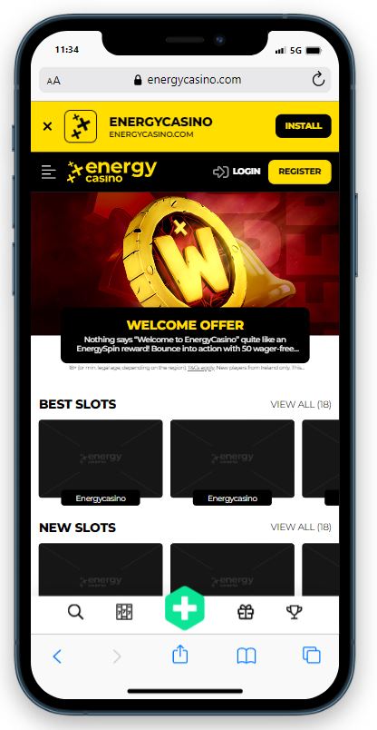 Energy Casino Mobile Review