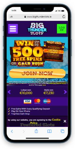 Big Thunder Slots Mobile Review